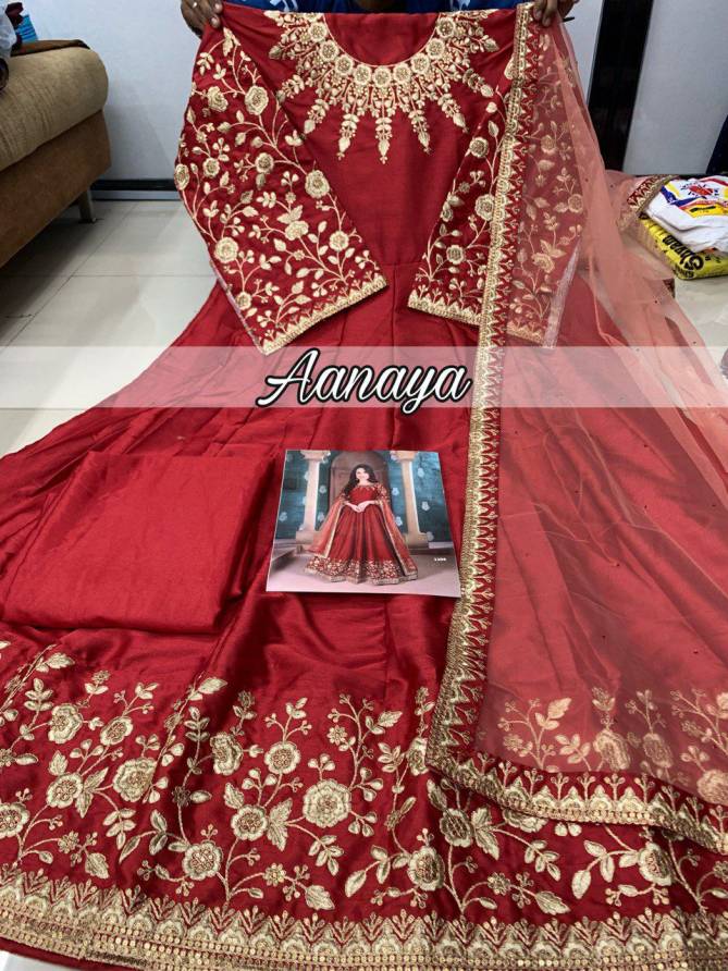 Aanaya Vol 111 By twisha Silk Gown With Bottom Dupatta Catalog