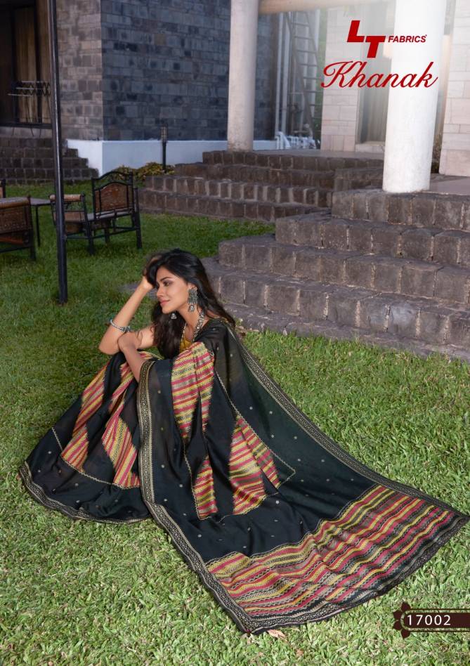 Lt Khanak Latest fancy Designer Casual Wear Printed Cotton Sarees Collection
