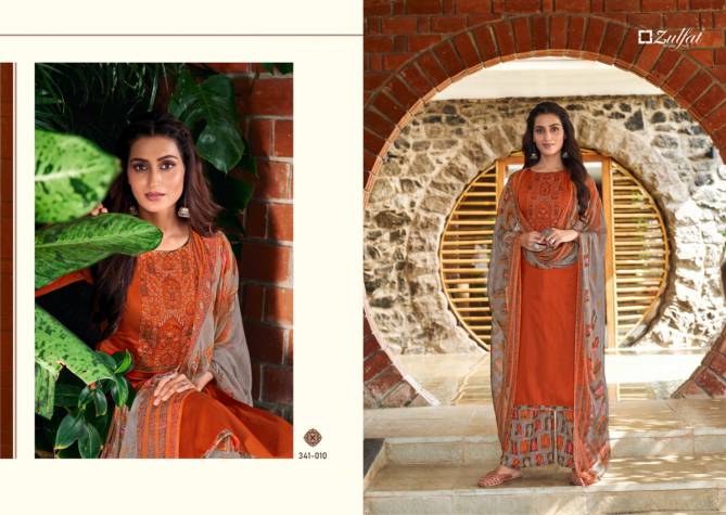 Zulfat Mohini 6 Exclusive Latest Fancy Designer Casual Wear Pure Heavy Jam Cotton with Heavy Embroidery Dress Material Collection