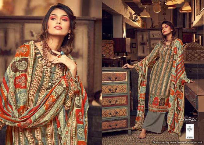 Al Marina 3 By Belliza Pure Pashmina Dress Material Exporters In India