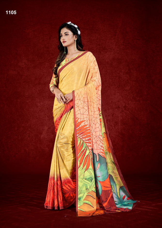 Espana By Jivora Crepe Soft Silk Desginer Online Sarees Wholesale