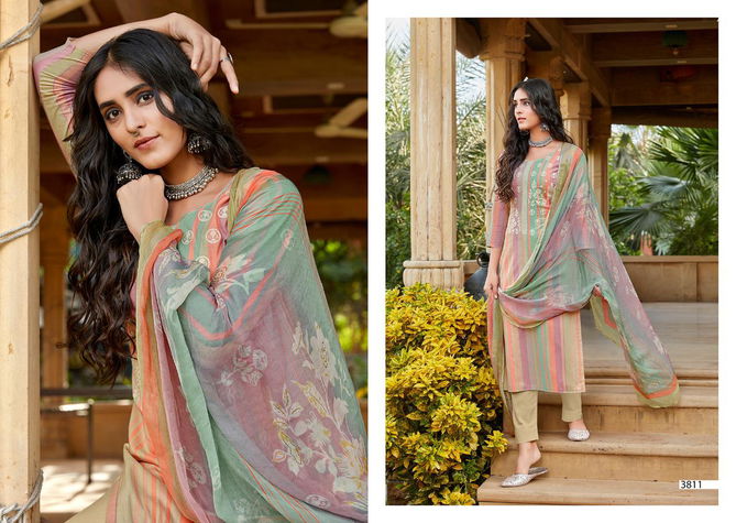 Sanna Khaani Printed With Fancy Work Casual Wear Salwar Kameez Collection
