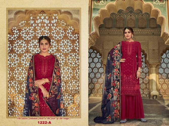 Super Hit 1222 Colors Fancy Festive Wear Heavy Fox Georgette With Heavy Embroidery Sequence Work Salwar Kameez Collection

