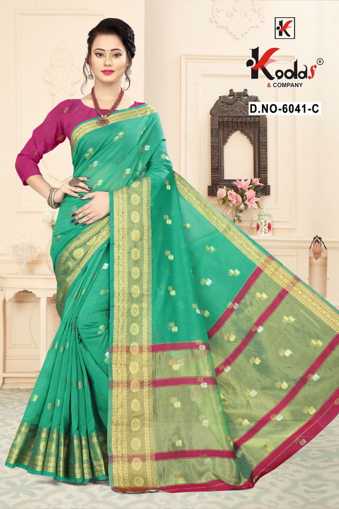 Tripti 6041 Casual Wear Designer Cotton Silk Sarees Collection
