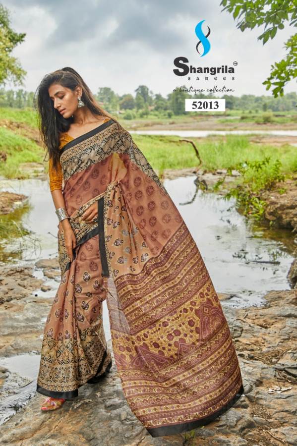 Shangrila Rashmi Latest Designer Digital printed Party Wear And Regular Wear Georgette Saree Collection 