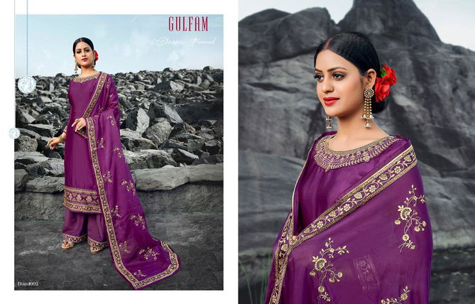 Gulfam 1001 Series Designer Exclusive Collection Of Festive Wear Suit Collection With Heavy Embroidery And Heavy Embroidery With Hand Work Dupatta