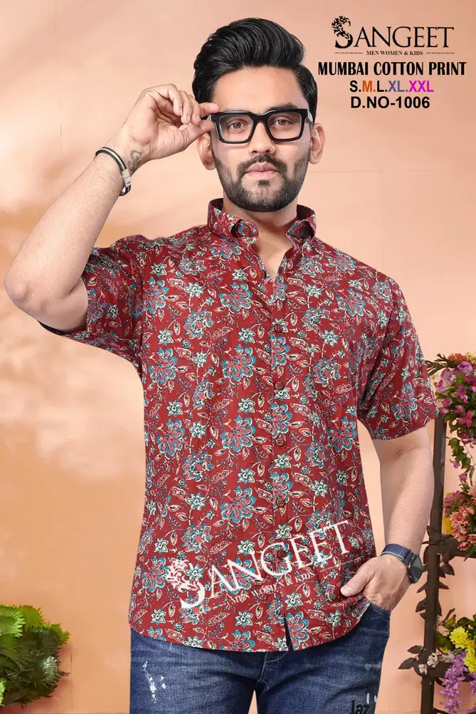 Sangeet Mumbai Cotton Print Mens T Shirt Wholesale In India