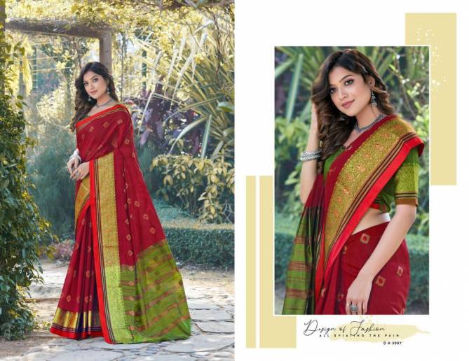 Sangam Padmavati 3 Latest Fancy Casual Wear Cotton Handloom Printed Sarees Collection