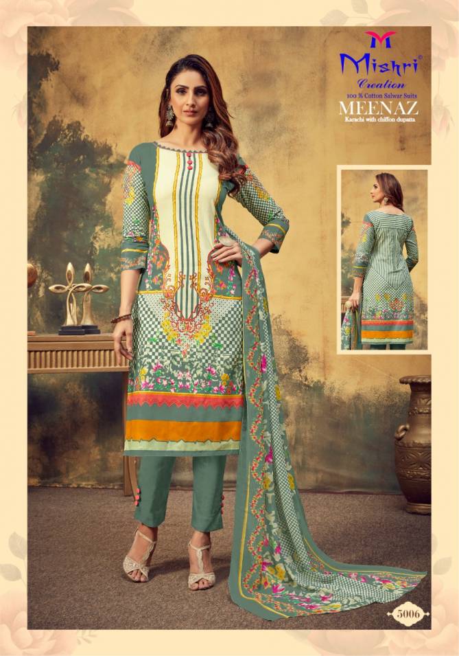 Mishri Meenaz 5 Latest Fancy casual wear Karachi Special Printed Dress Material Collection
