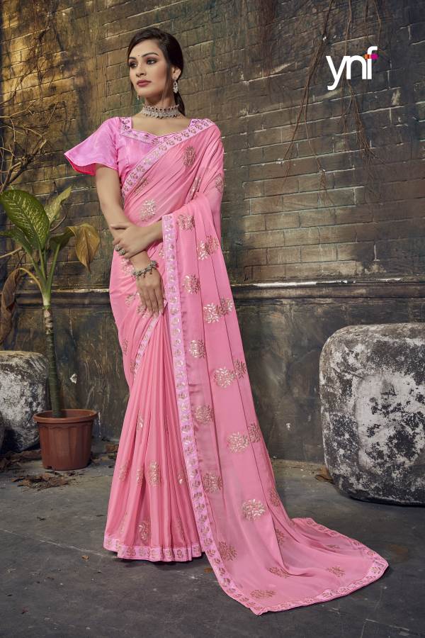 Ynf Savera Sequence Party Wear Rangoli Silk Designer Saree Collection