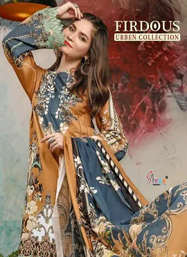 Shree Fab Firdous Urban Collection Of Latest Designer Printed Cotton Pakistani Salwar Suit 