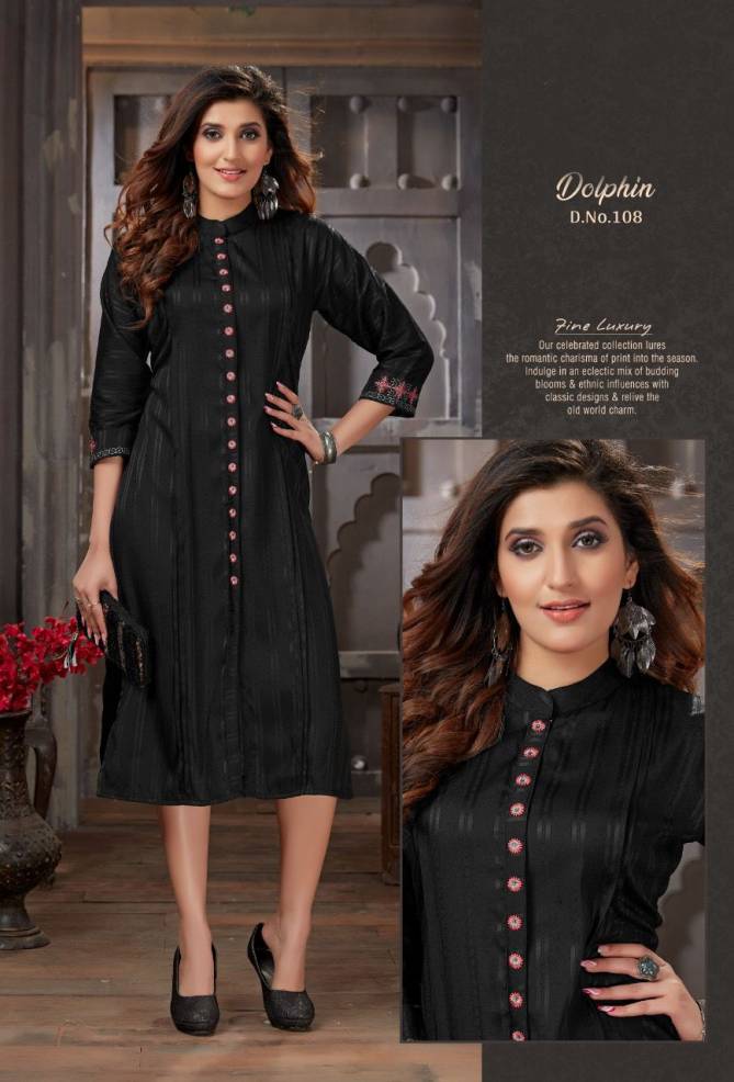 Dolphin 01 New Designer Party Wear Rayon Desihner Kurti Collection