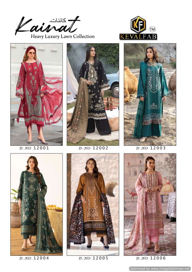 Kainnat Vol 12 By Keval Printed Lawn Cotton Pakistani Dress Material Orders In India
