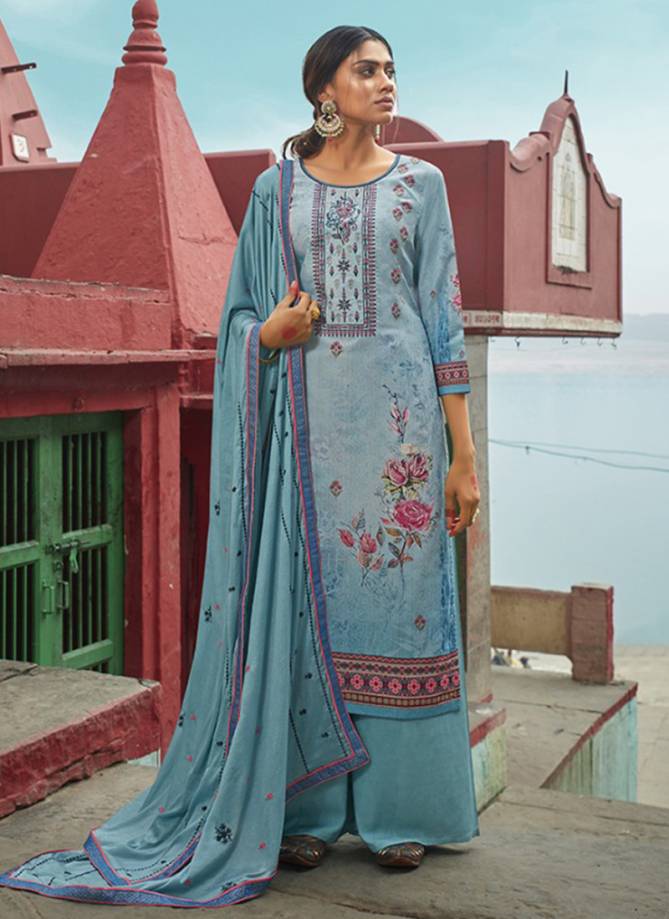 Pure Muslin Digital Printed Palazzo Suits Collection