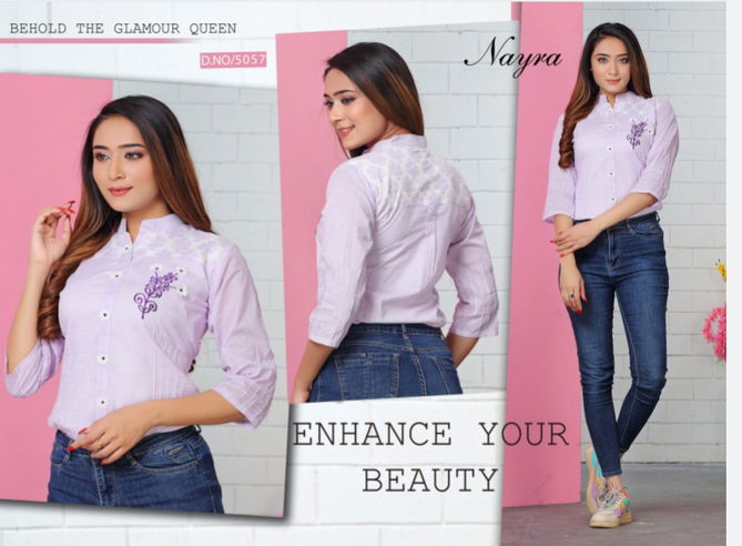 Nayra Forever Latest fancy Designer Casual Wear Western Ladies Top Collection
