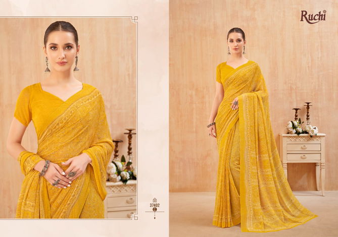 Ragaa Georgette Vol 13 By Ruchi Casual Wear Sarees Wholesale Online