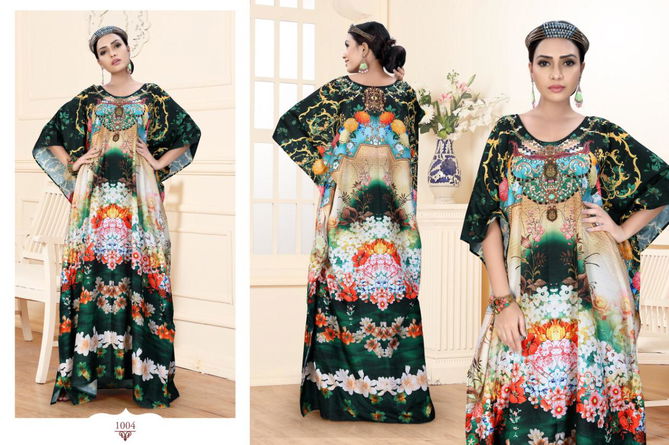 JUGNII GAZAL-THE KAFTAN COLLECTION VOL-19 LATEST DESIGN AND SMOOTH SHIMMER COTTON FABRIC  