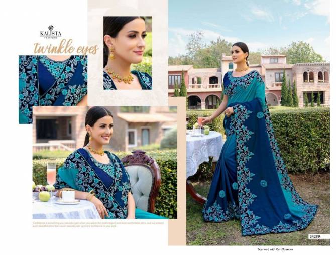 Kalista Sana Latest Fancy Designer Festive Wear Rangoli Silk Saree Collection
