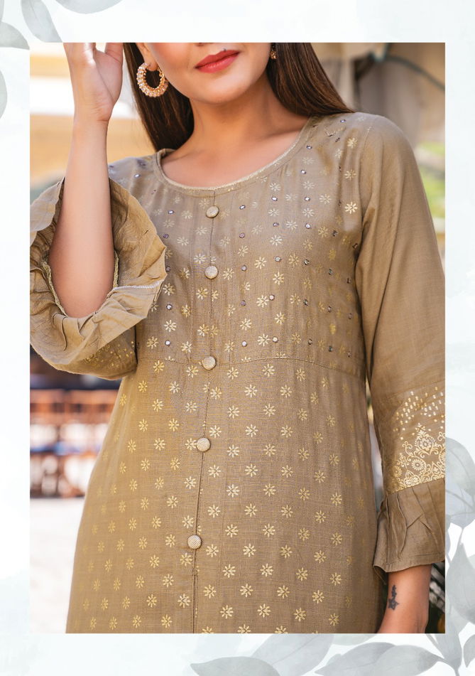 Wanna Jasmine Latest Designer Fancy Casual Wear Rayon Printed Kurti With Bottom Collection
