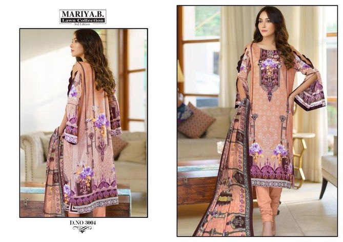 Mariya B Lawn Collection Edition 3 Latest fancy Designer Pure Lawn Cotton Karachi Dress Material Collection
