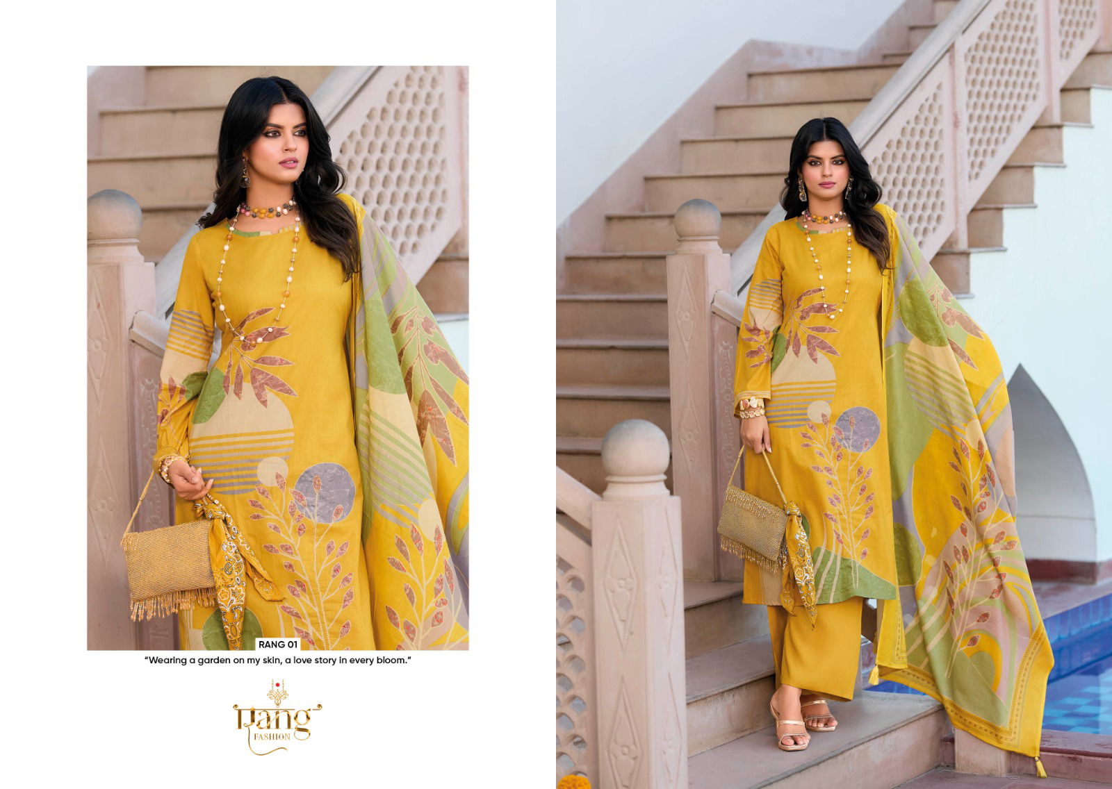 Aadhya By Rang Lawn Cambric Digital Printed Dress Material Orders In India