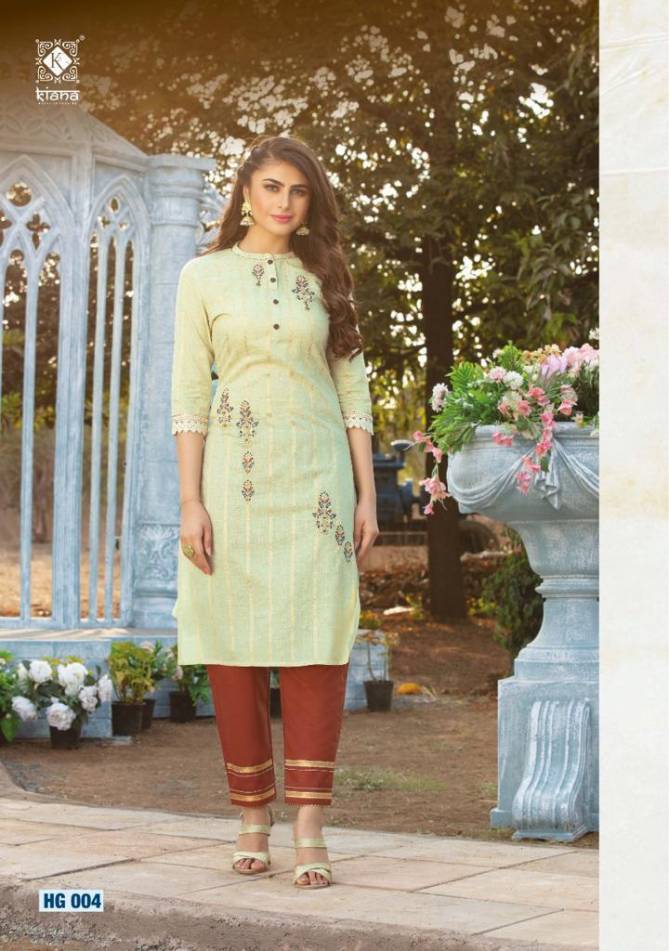Kiana Hello Gorgeous Fancy Ethnic Wear Kurti With Bottom Collection
