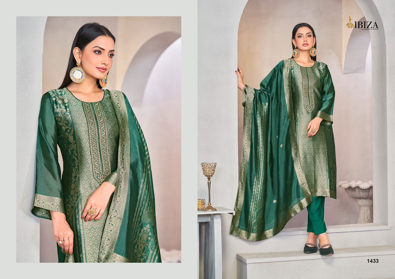 Glamy By Ibiza Banglory Silk Designer Salwar Kameez Suppliers In India