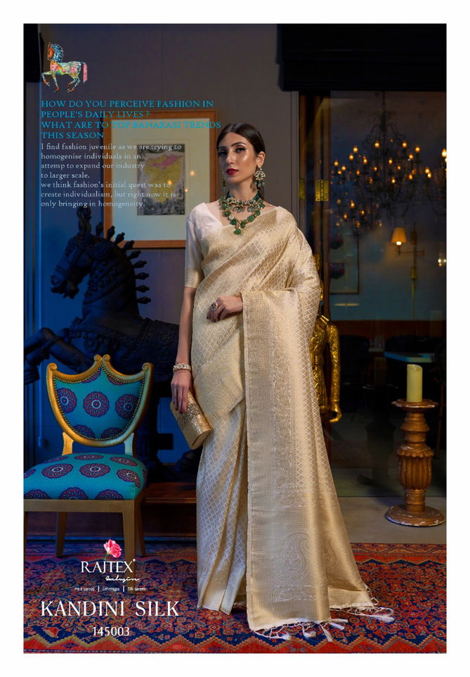 Rajtex Kandini Silk Latest Designer Rich Look Stylish Saree Collection 