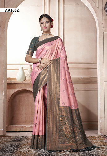 Akansha By 3 Of Kanjivaram Silk Occasion Wear Sarees Wholesale In India