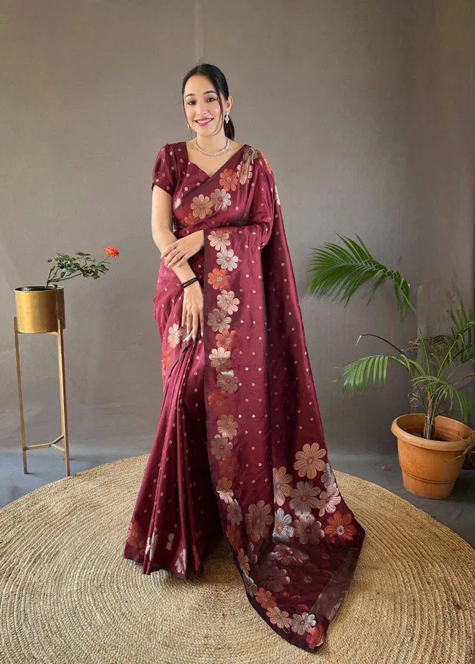 KT 158 Designer Banarasi Soft Silk Occasion Wear Saree Suppliers In India