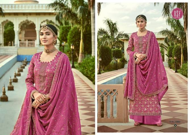Rsf Swag 7 Beauty of Jacquard Embroidery With Hand Work Wedding Wear Salwar Kameez Collection
