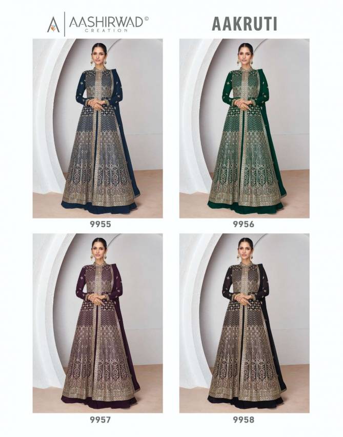 Aakruti By Aashirwad Georgette Readymade Suits Wholesale Price In Surat