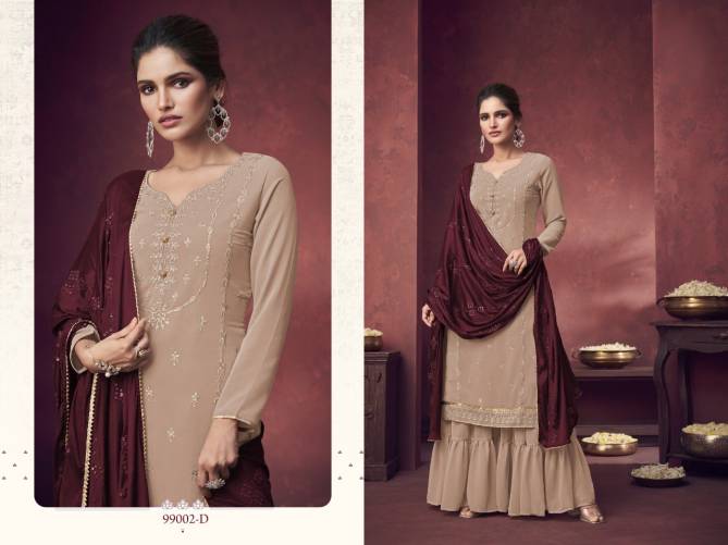 S 99002 New Heavy Wedding Wear Georgette Embroidery Designer Salwar Kameez Collection