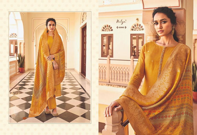 LT FABRICS NITYA VOL-165 Latest Fancy Festive Wear Dola Jacquard With Hand Work Heavy Salwar Suit Collection 