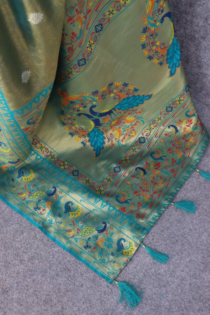 Divya By Paithani Soft Tissue Silk Wedding Sarees Exporters In India