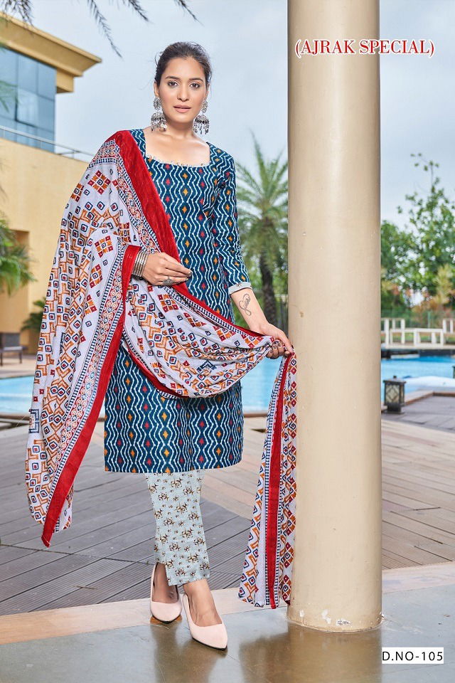 Ajrakh Special Vol 2 By Sc Printed Pure Cotton Dress Material Wholesale Price In Surat