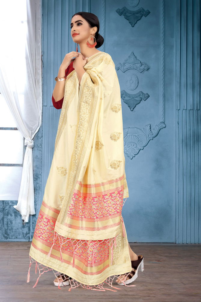 Sangam Silk Banarasi Dupatta 1 Latest Fancy Beautiful Design With Zari Work Dupatta