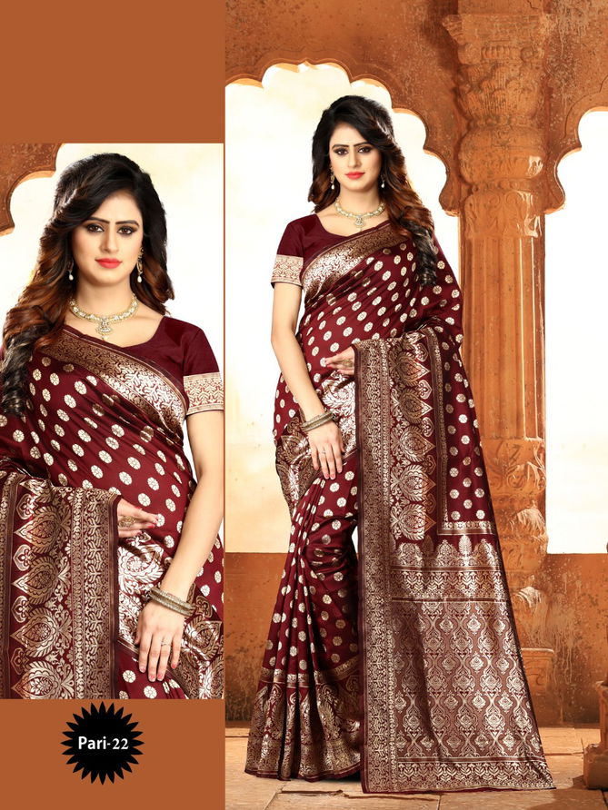 Sringar 6 Latest Heavy Banarasi Silk Printed Beautiful Designer Border Sarees Collection  