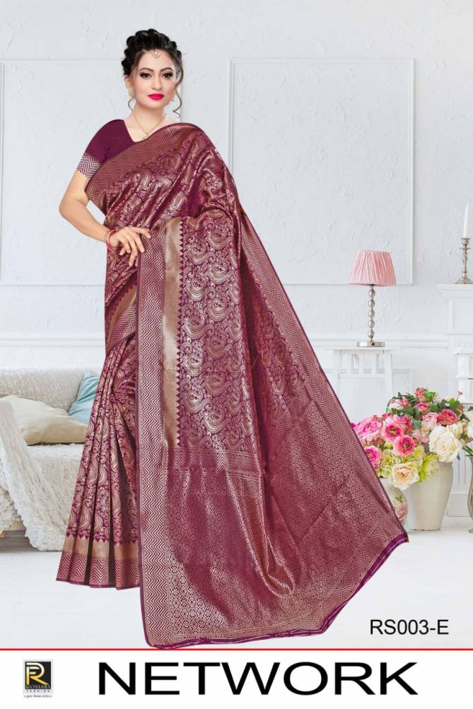 Ronisha Network Latest Designer Fancy Casual Wear Silk Printed Sarees Collection
