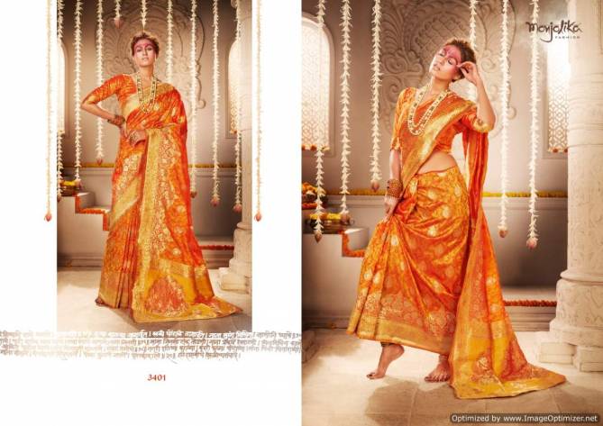 Monjolika Mira Silk Latest Designer Banarasi Silk Festive Wear Saree Collection 