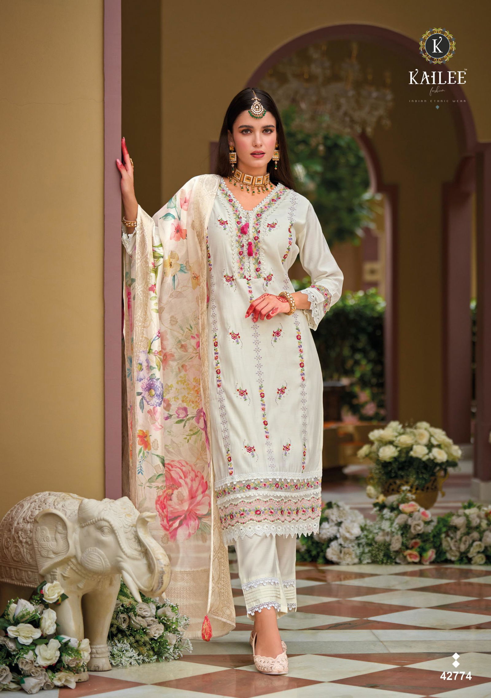 Naqsh By Kailee Viscose Silk Surat Kurti With Bottom Dupatta Wholesale Market