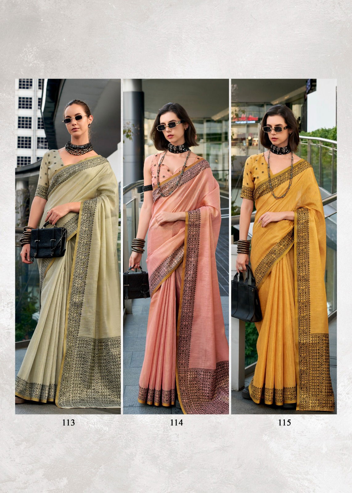 Blackberry By Rajpath Linen Tissue Silk Designer Saree Suppliers In India