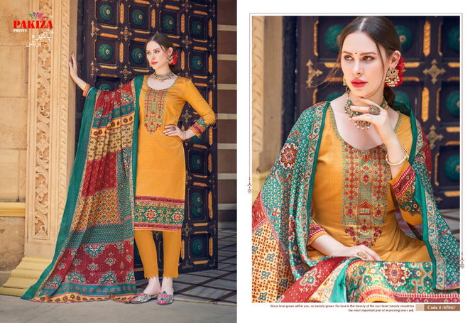 Pakiza Sana Safinaz 45 Latest Fancy Designer Heavy Casual Wear Embroidery Kashmiri Heavy Neck Work Dress Material Collection
