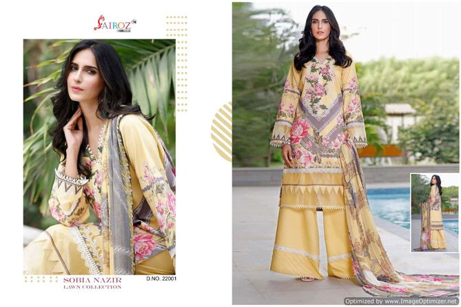 Sairoz Nazir Cotton Digital Printed Festive Wear Pakistani Salwar Kameez Collection
