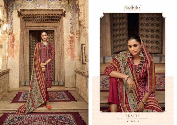 Bandhej By Radhika Sumyra Pashmina Dress Material Orders In India