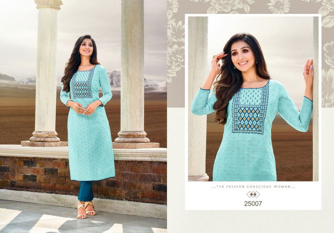 Kapil Trendz Artio Amory 3 New Fancy Wear Silk Embroidery Kurti Collection