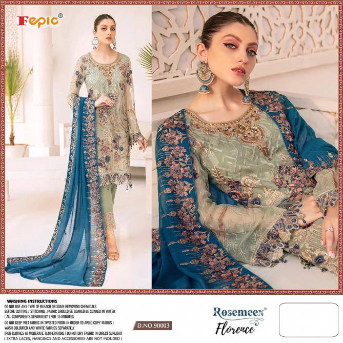 Fepic Rosemeen Florence Fancy Festive Wear Faux Georgette Pakistani Salwar Suits Collection