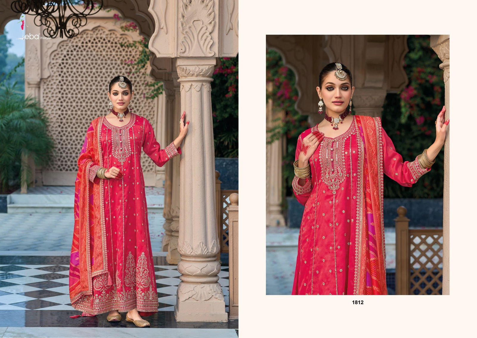 Shringar By Eba Simar Embroidery Readymade Suits Wholesale In India