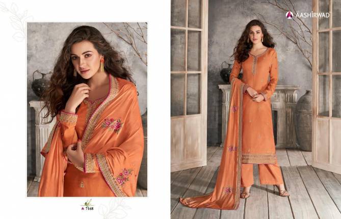 Haseena New Launch Of Latest Designer Salwar Suit Collection With Embroidery Neck Design And Silky Georgette With Heavy Embroidery Work