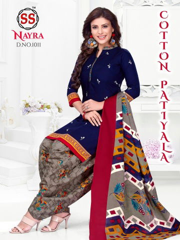 Nayra 1 Latest Fancy Designer Casual Regular Wear Pure Cotton Printed Dress Material Collection
